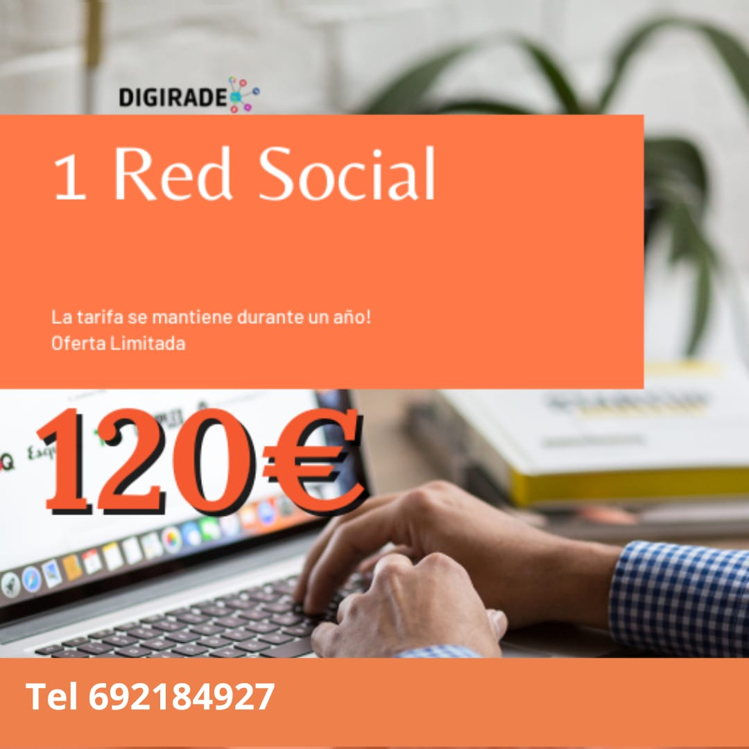 Promoción: gestión de una red social por 120 euros